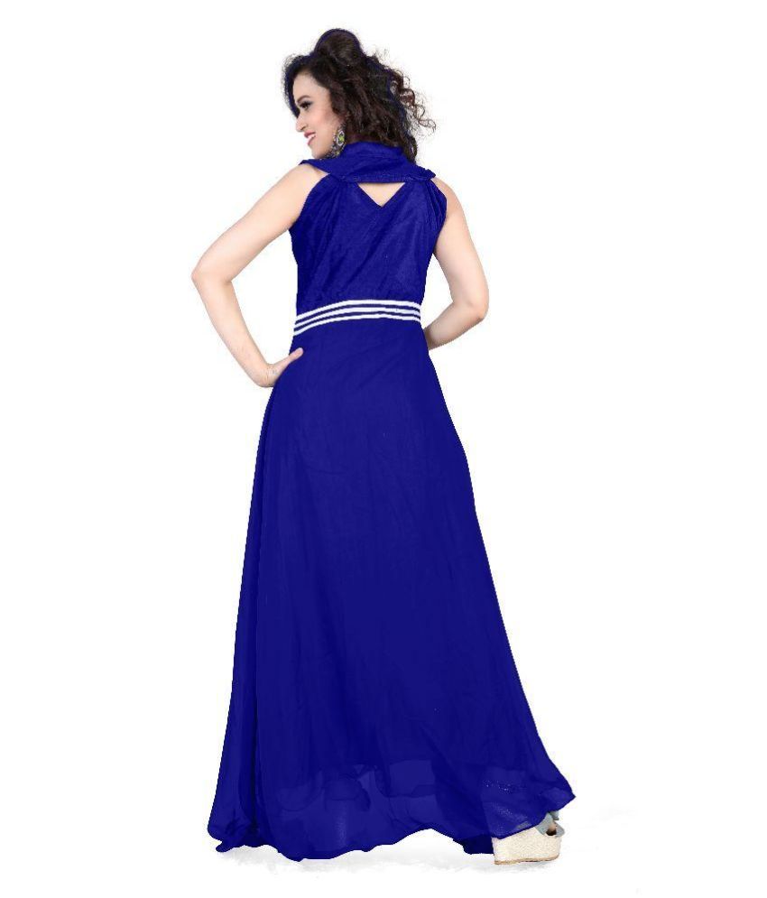 chiffon georgette gown