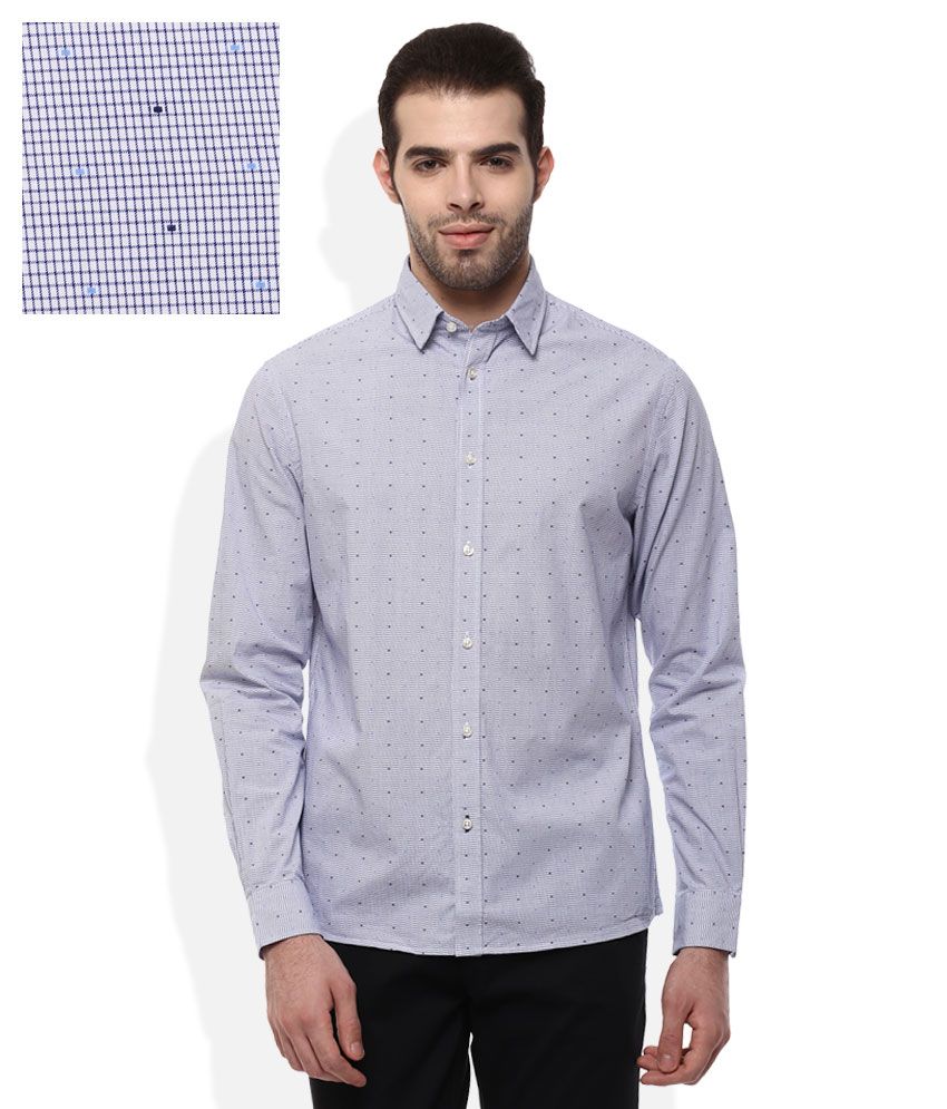 Celio BLUE Regular Fit Shirt - Buy Celio BLUE Regular Fit Shirt Online ...