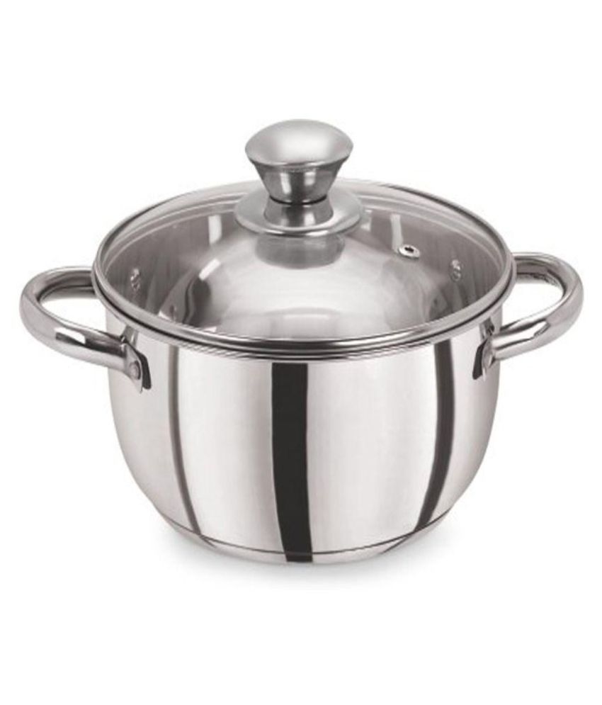 Pristine DC Non-Stick Stainless Steel Casserole 14 1200: Buy Online at ...