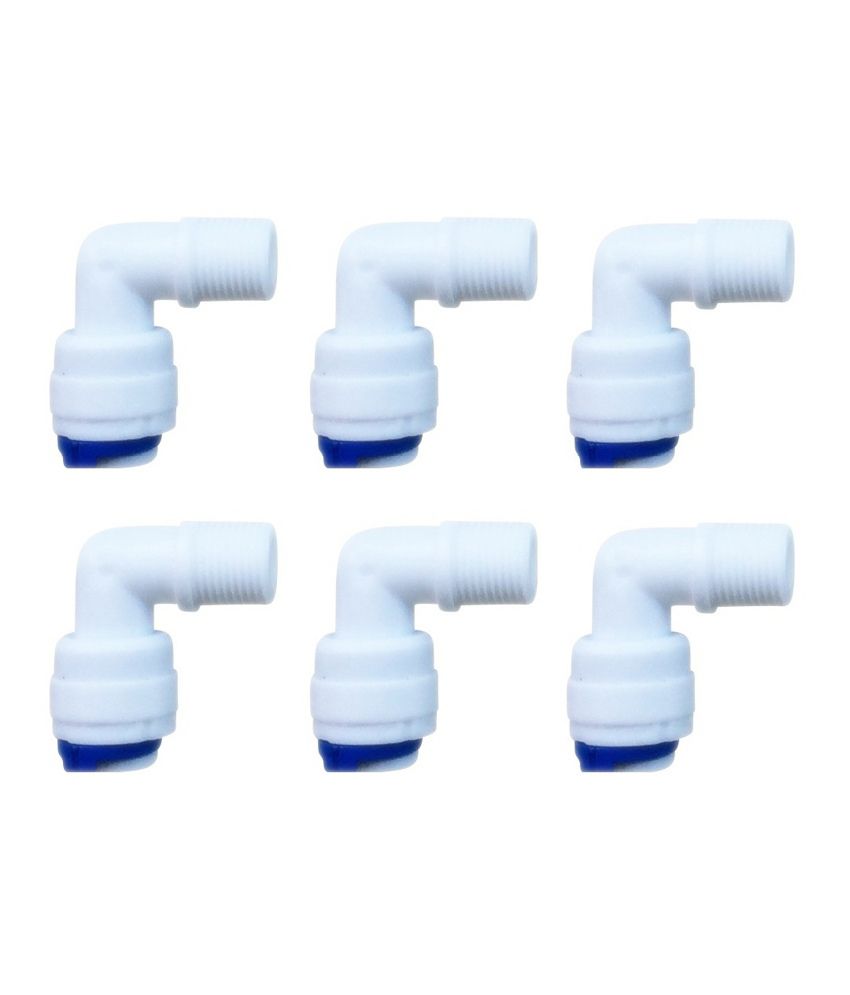     			Roservice - Elbow Connector 1/8" 6 Pcs For Membrane Housing For Reverse Osmosis,Ro,Uv