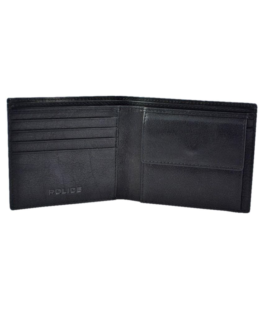 Police Leather Black Casual Short Wallet: Buy Online at Low Price in ...