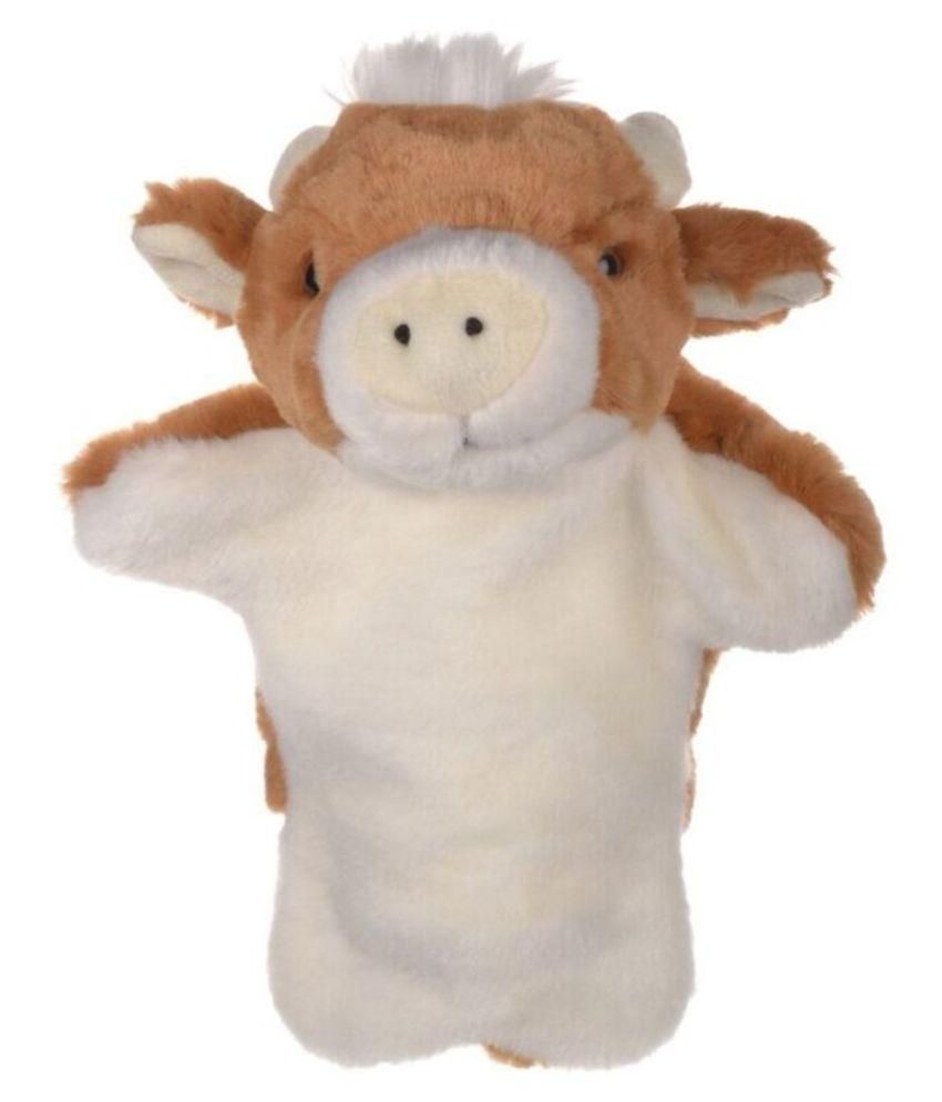 Unipak 1155co Cow Plush Finger Puppet 5 Inch Length