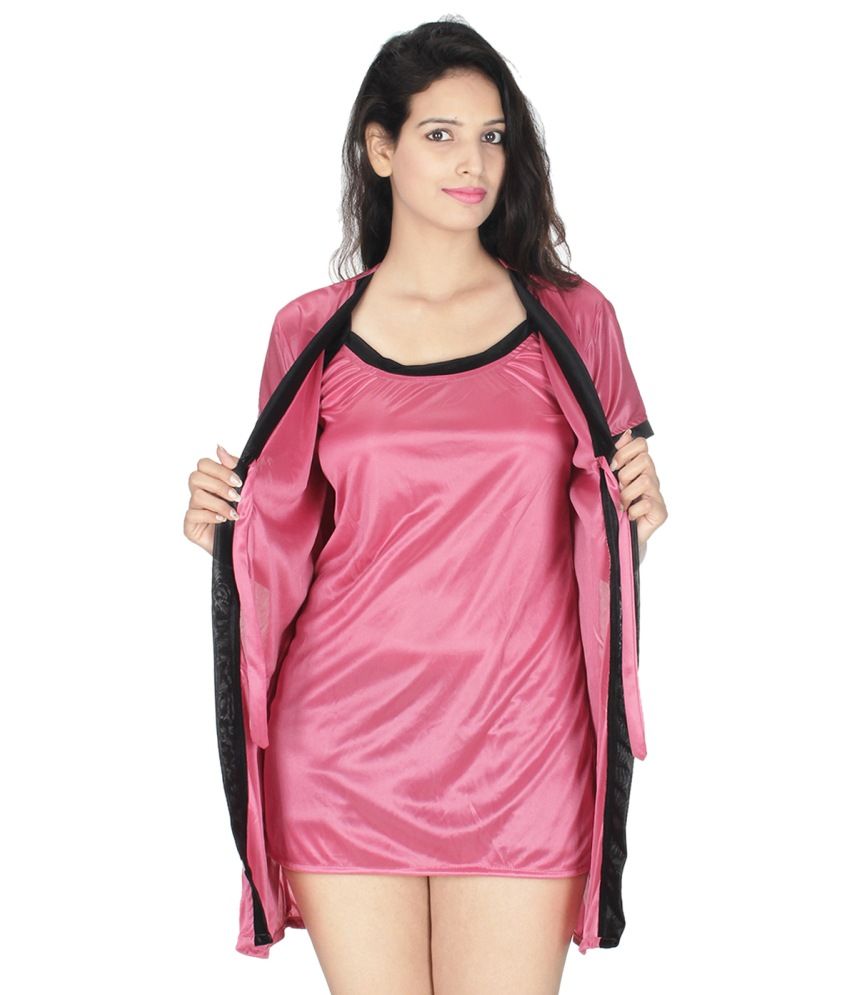 Wedding Satin Robes buy kanika pink satin robes online at best prices in india snapdeal robes