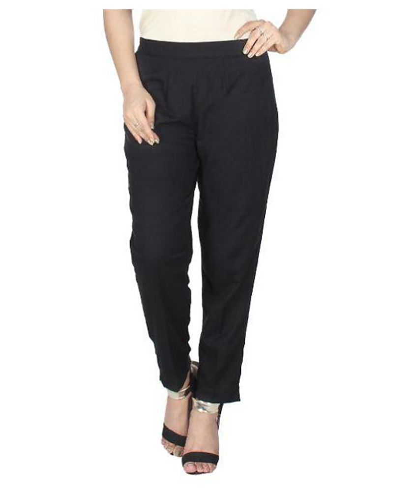 Buy Mor Black Formal Pants Straight Online at Best Prices in India ...