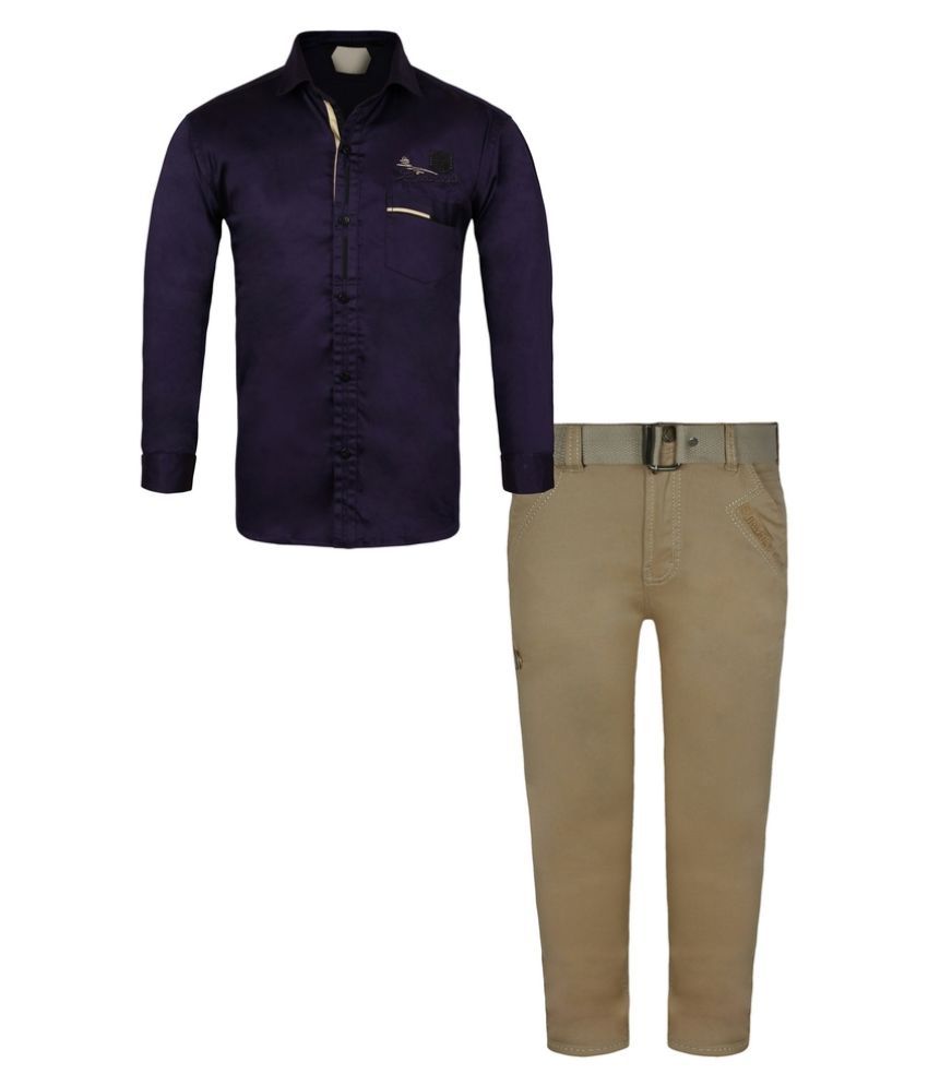Jazzup Multicolor Shirt and Pants - Buy 