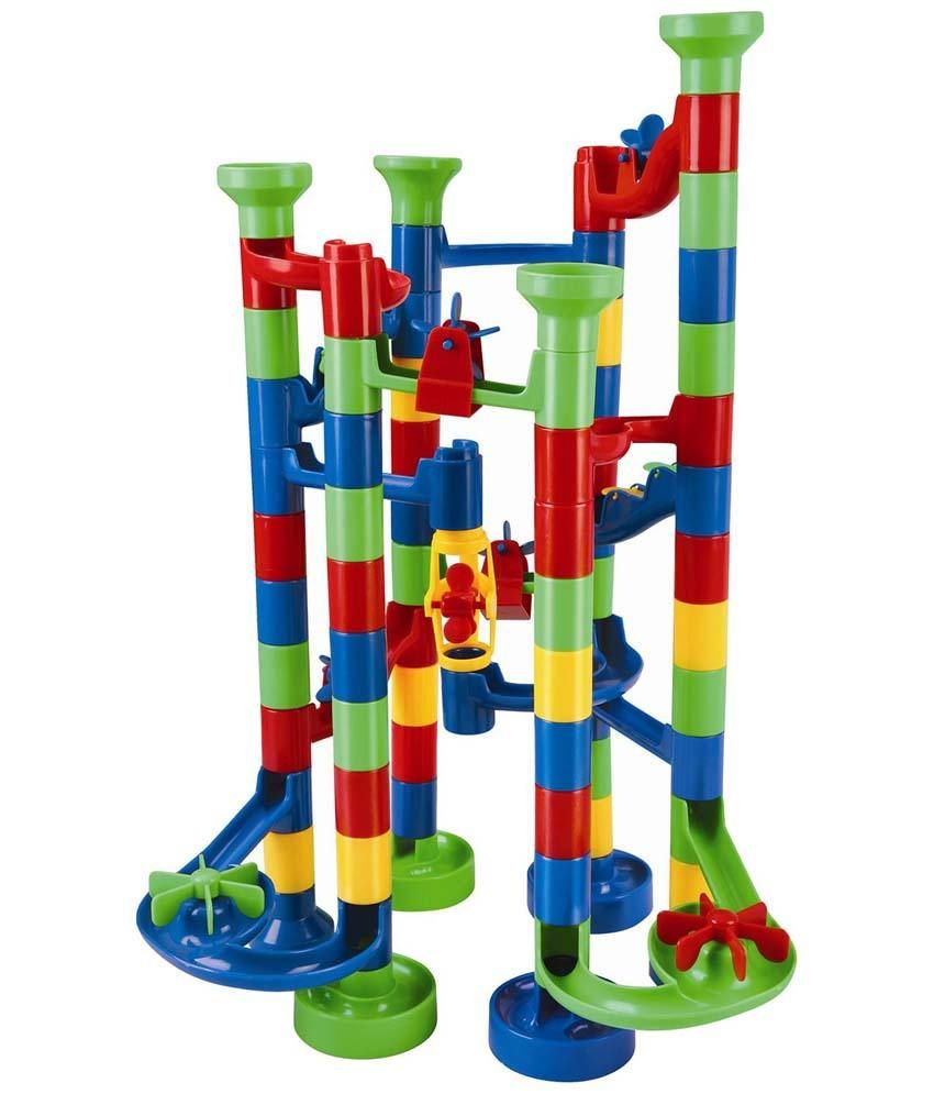 Flying Start 20 Pieces Magna Blocks and 100 Pieces Marble Run Building