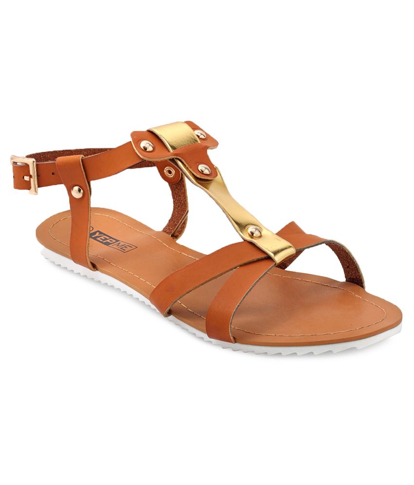 comfortable brown flats