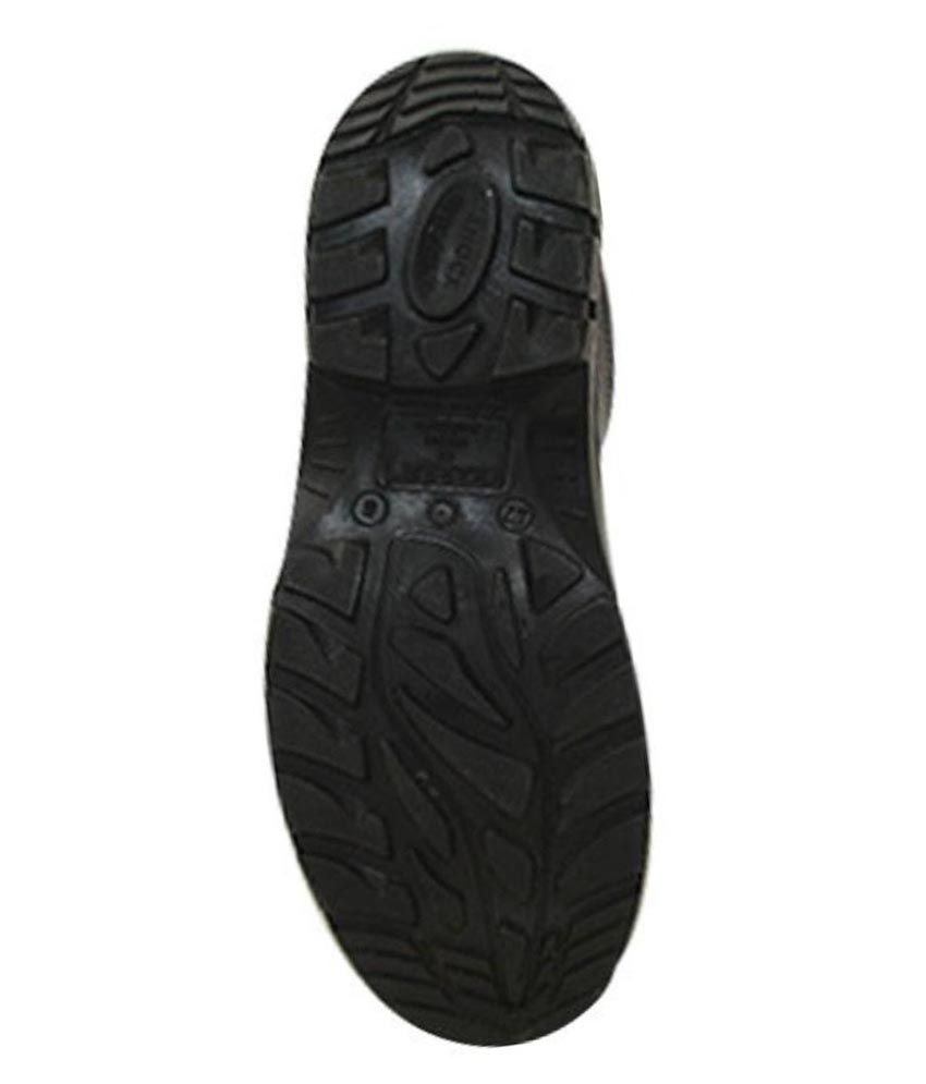 Buy Karam Fs02 Black Leather Safety Shoes Online at Low Price in India