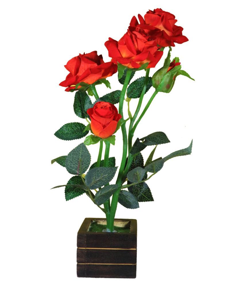 Emani Corp Brown Flower Vase With Artificial Flowers Buy Emani