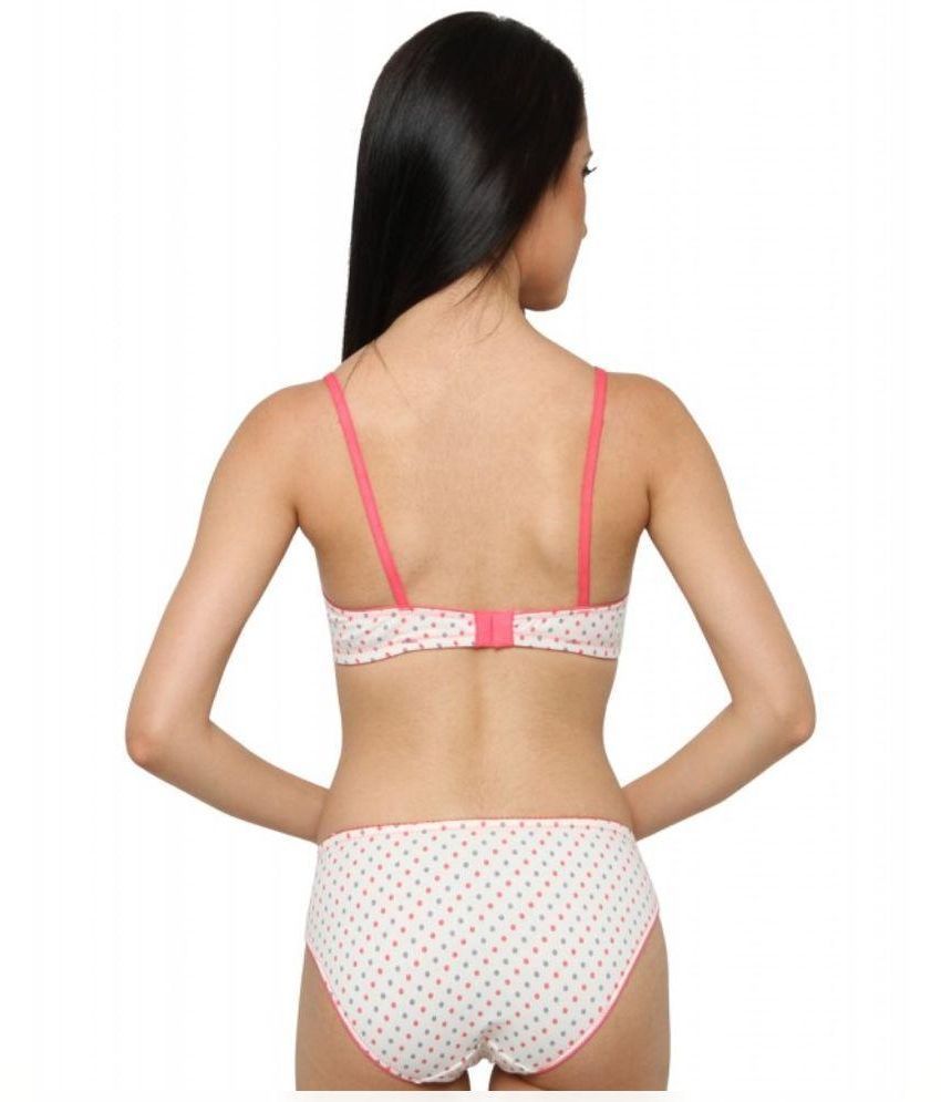 Buy La Zoya White Cotton Bra Panty Sets Online At Best Prices In India Snapdeal