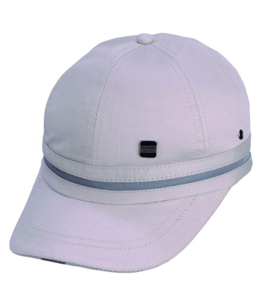Classic Caps White Cotton Baseball Cap - Buy Online @ Rs. | Snapdeal