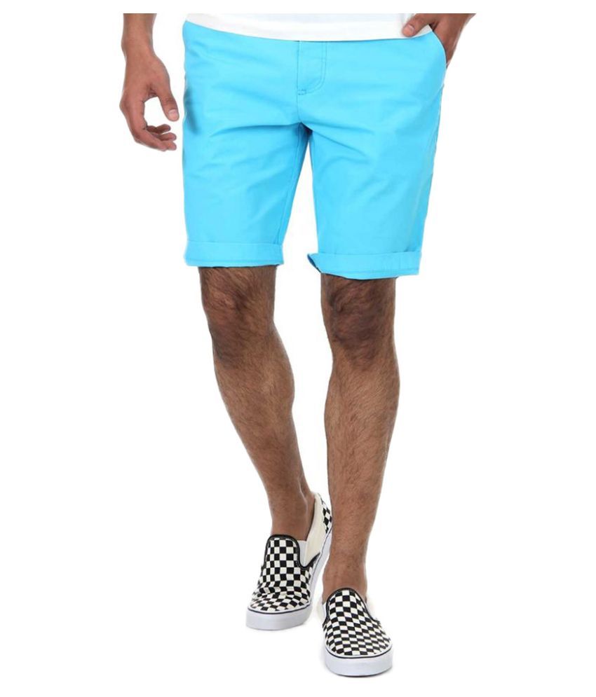 Shapes Turquoise Shorts Buy Shapes Turquoise Shorts Online at Low