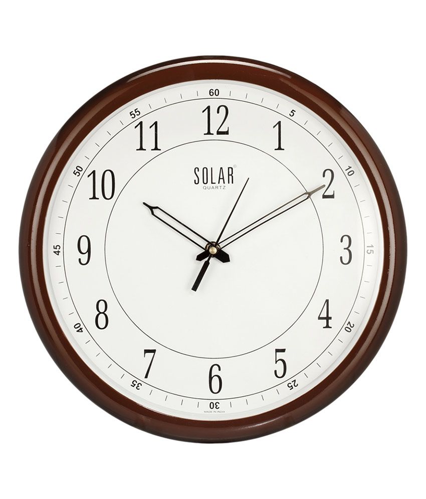Solar Wood 13 inch Plastic Wall Clock Coffee Buy Solar Wood 13 inch