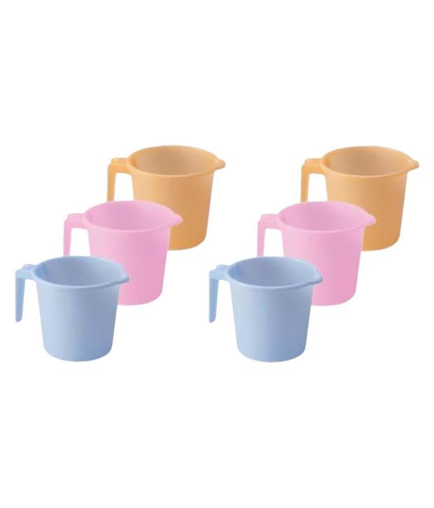 Milton Multicolor Virgin Plastic Bathroom Cleanings Set of 6 Buy