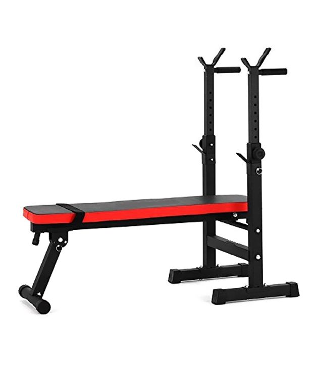 Kobo Folding Multi Exercise Weight Lifting Bench With Squat Stand And ...