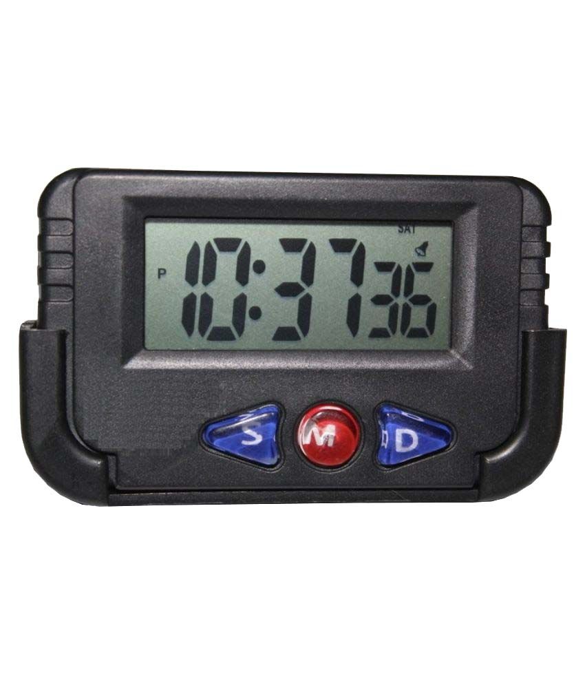 Spedy Car Dashboard Alarm Clock and Stopwatch Black Buy Spedy Car
