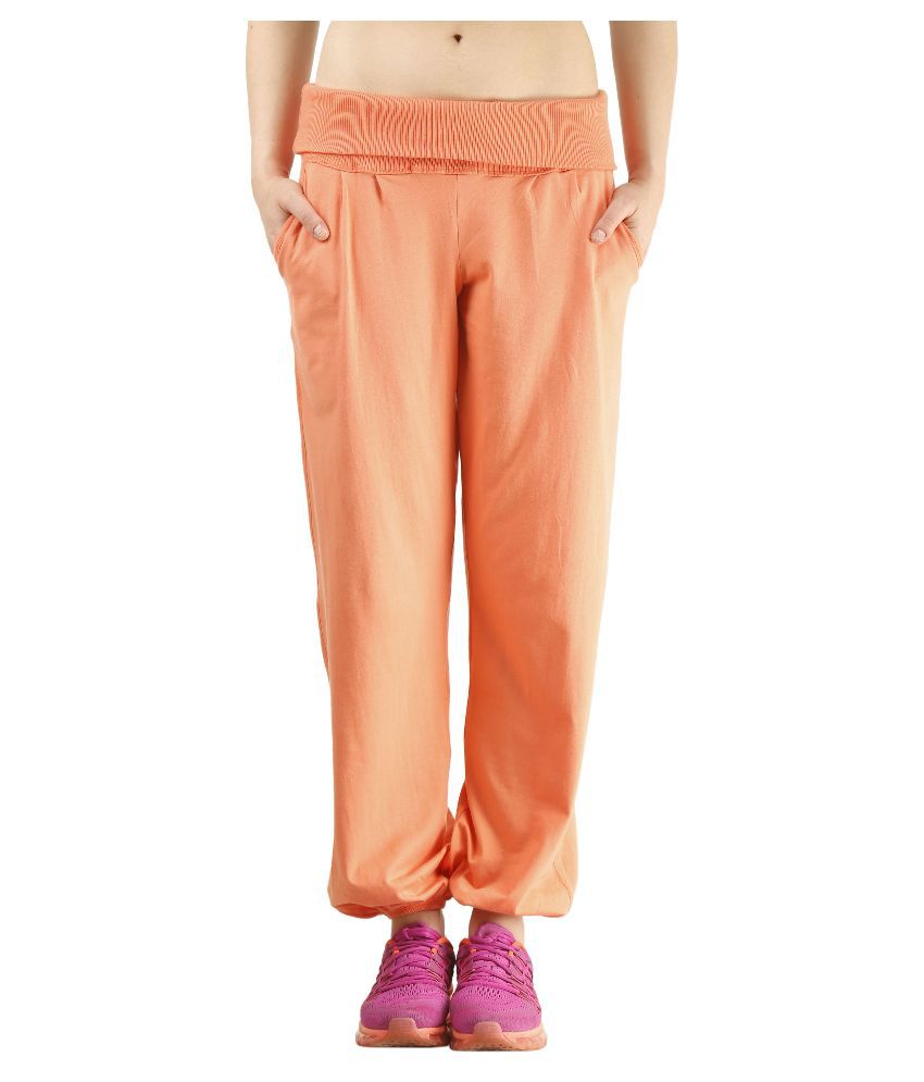 Buy Revo Orange Cotton Yoga Pant Online at Best Prices in India - Snapdeal