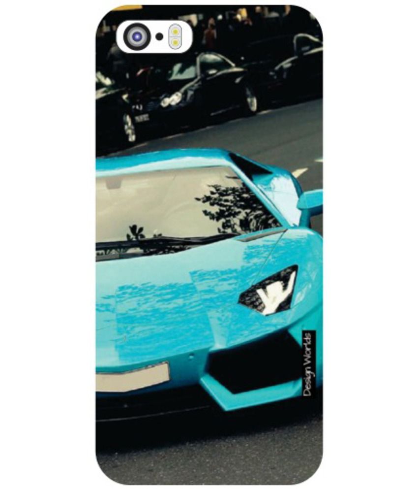 Apple iPhone 5S Sports Car Phone Cover Multi Color Printed Back