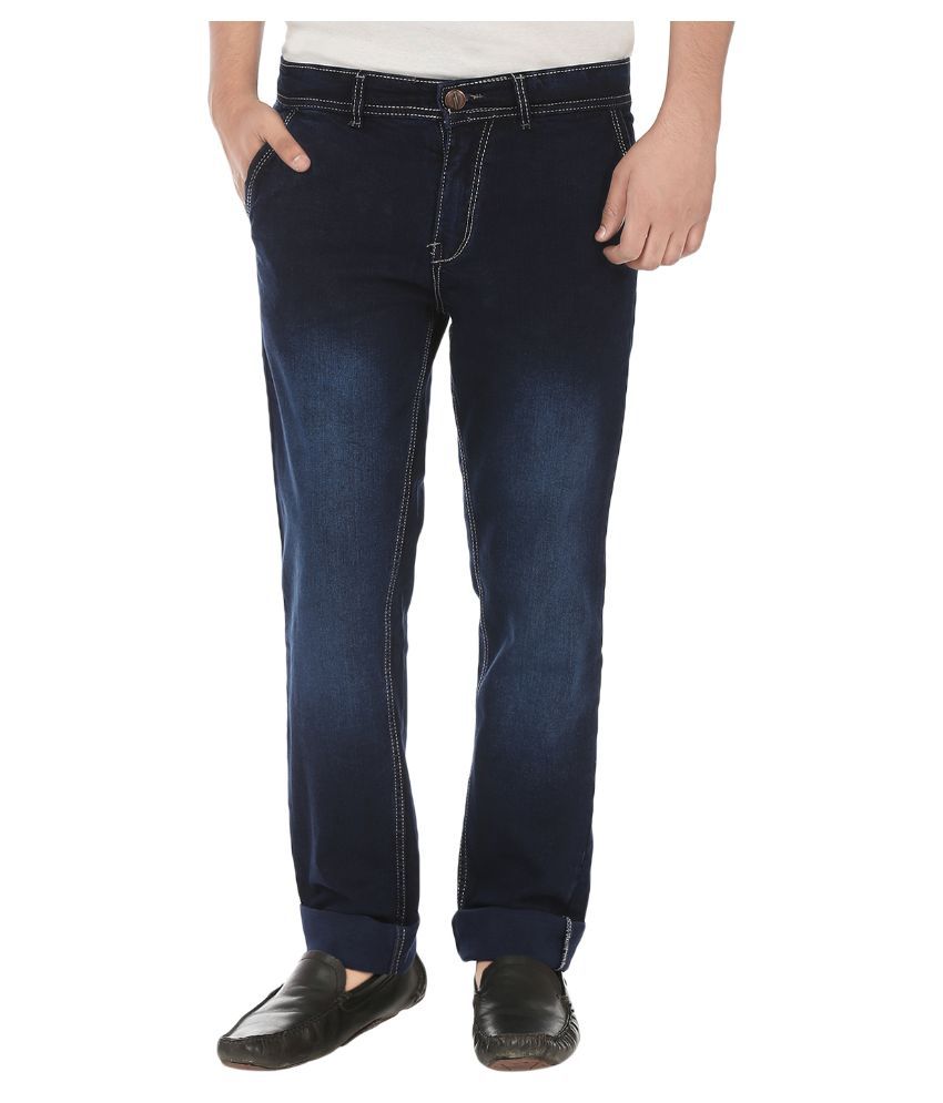 Absolute Navy Slim Fit Washed Jeans - Buy Absolute Navy Slim Fit Washed ...
