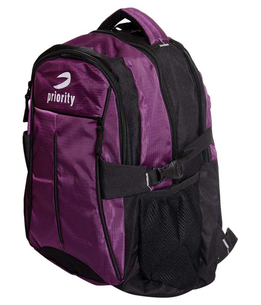 Priority Prilap05 Pur Purple Polyester Casual Backpack Buy Priority Prilap05 Pur Purple