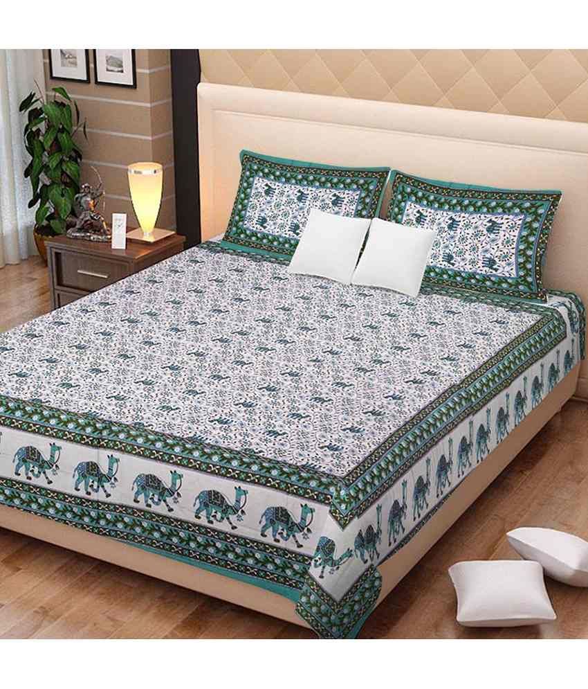     			Uniqchoice King Cotton Traditional Bed Sheet