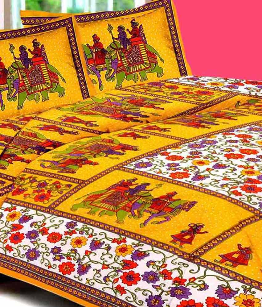 Bombay Spreads King Cotton Traditional Bed Sheet Buy Bombay Spreads King Cotton Traditional 5416