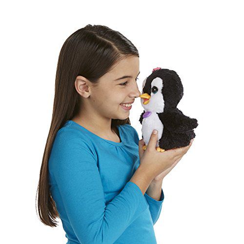 Piper the Dancing Penguin Pink Bow FurReal Friends Penguin Happy to See Me 