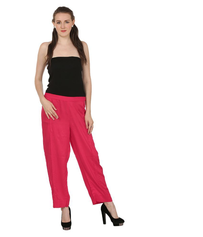 pink casual pants