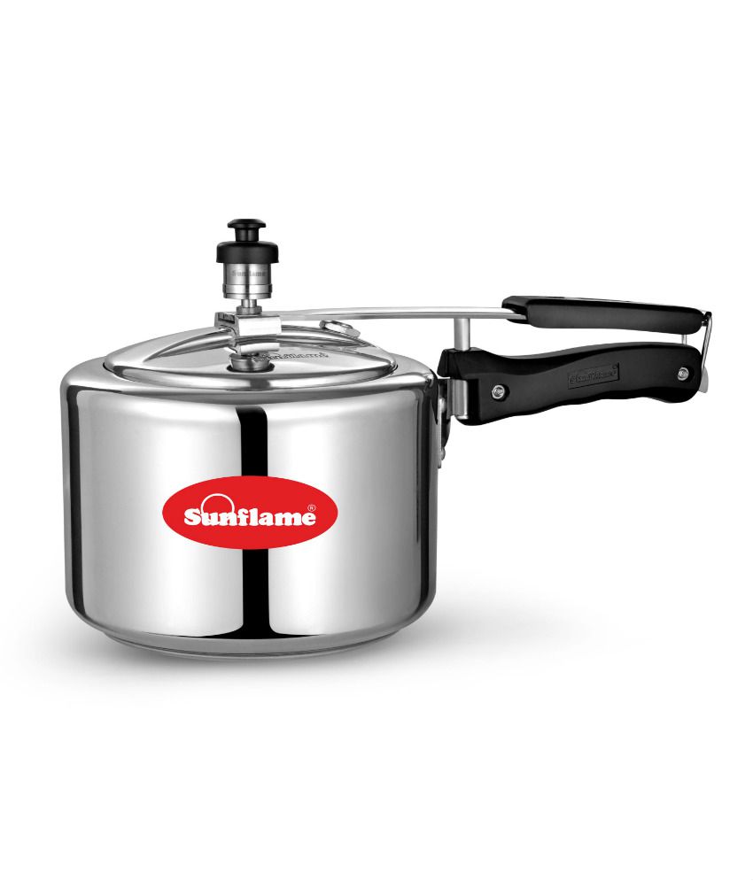 Sunflame Silver Aluminium Pressure Cooker - 3 Ltr: Buy Online at Best ...