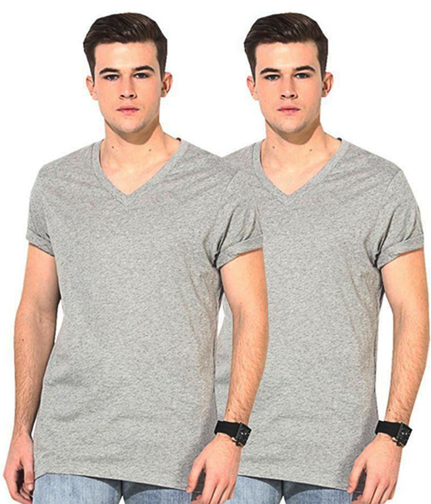 Levi's Grey V-Neck T Shirt Pack of 2 - Buy Levi's Grey V-Neck T Shirt Pack  of 2 Online at Low Price 