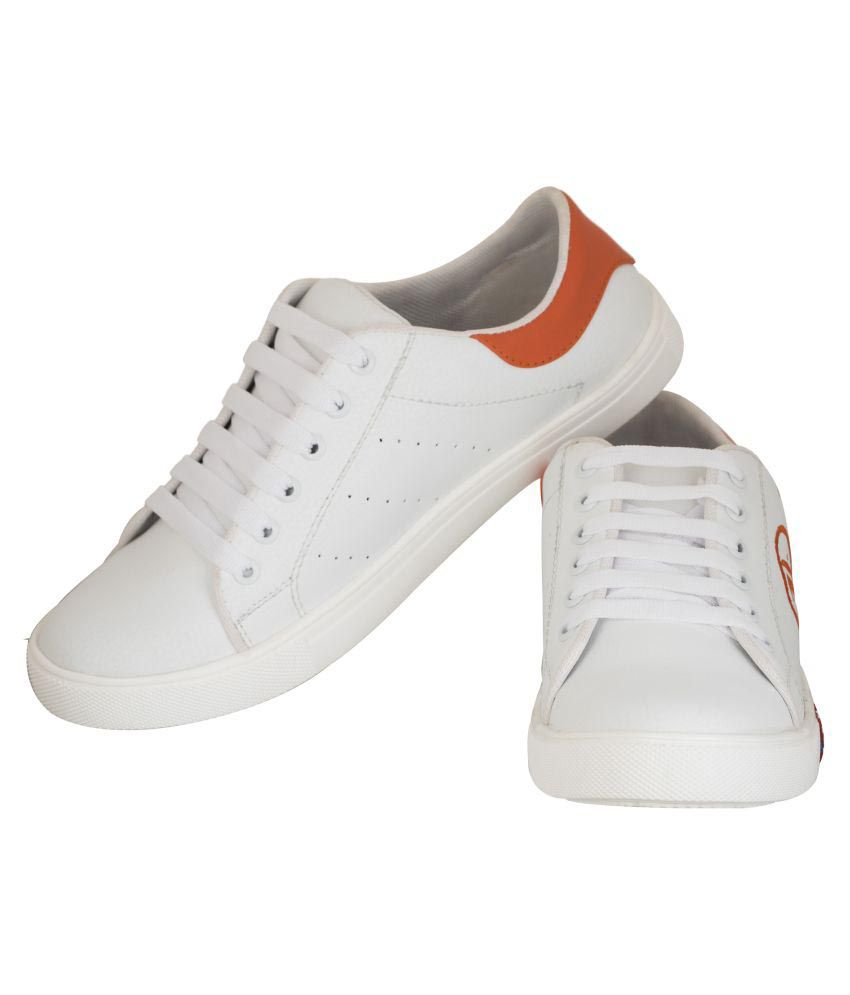 NE Shoes White Sneaker Shoes - Buy NE Shoes White Sneaker Shoes Online ...