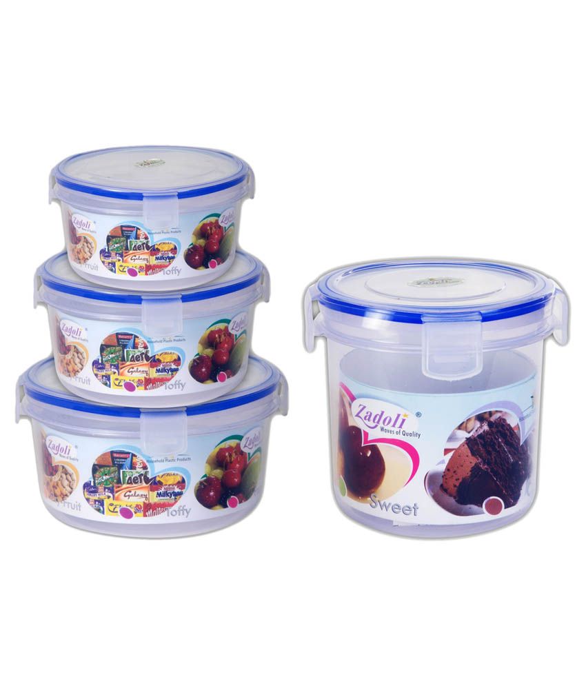 Zadoli Blue Food Container Set Of 4 At Best In