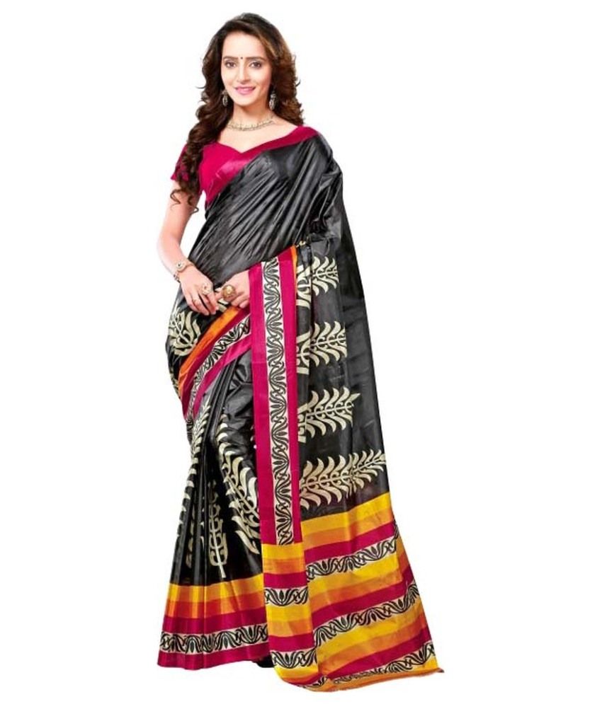 Vibhaa Multicoloured Art Silk Saree Combos Buy Vibhaa Multicoloured