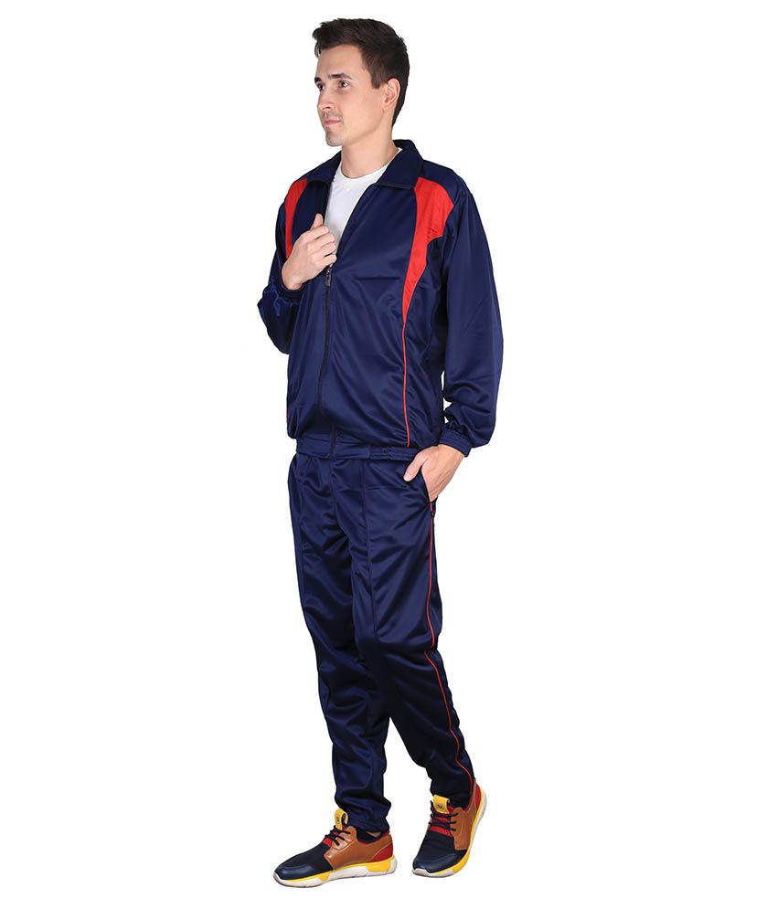 navy swoosh tracksuit