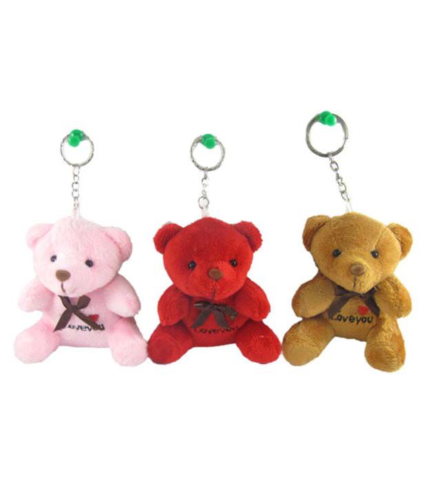     			Tickles Multicolor Cute Teddies Set Stuffed Soft Plush Animal Toy for Kids 8 cm