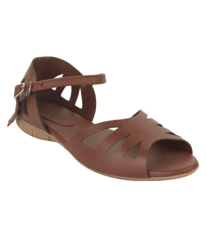 cheap brown flats