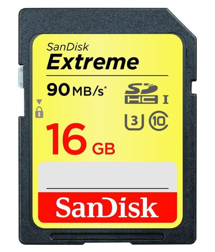     			Sandisk 16Gb Extreme 90Mb/S Sd Card