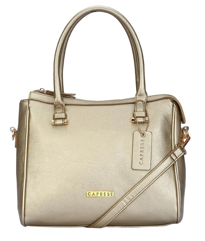 caprese golden handbag