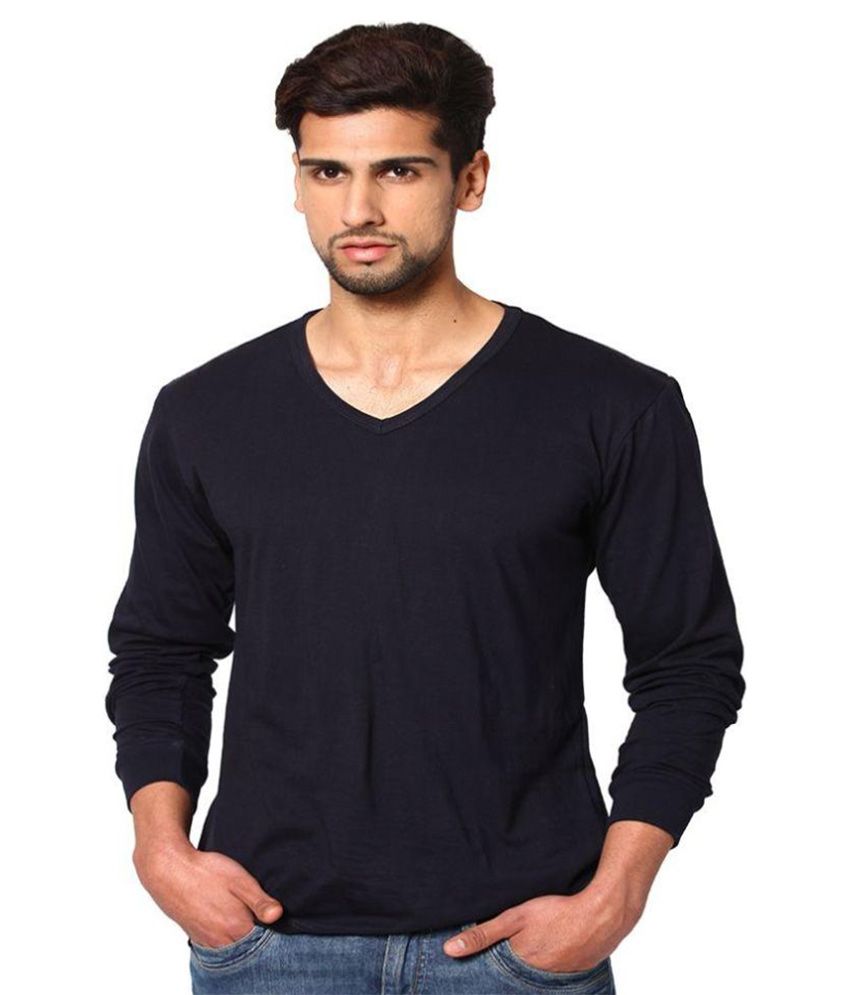 navy t shirt v neck