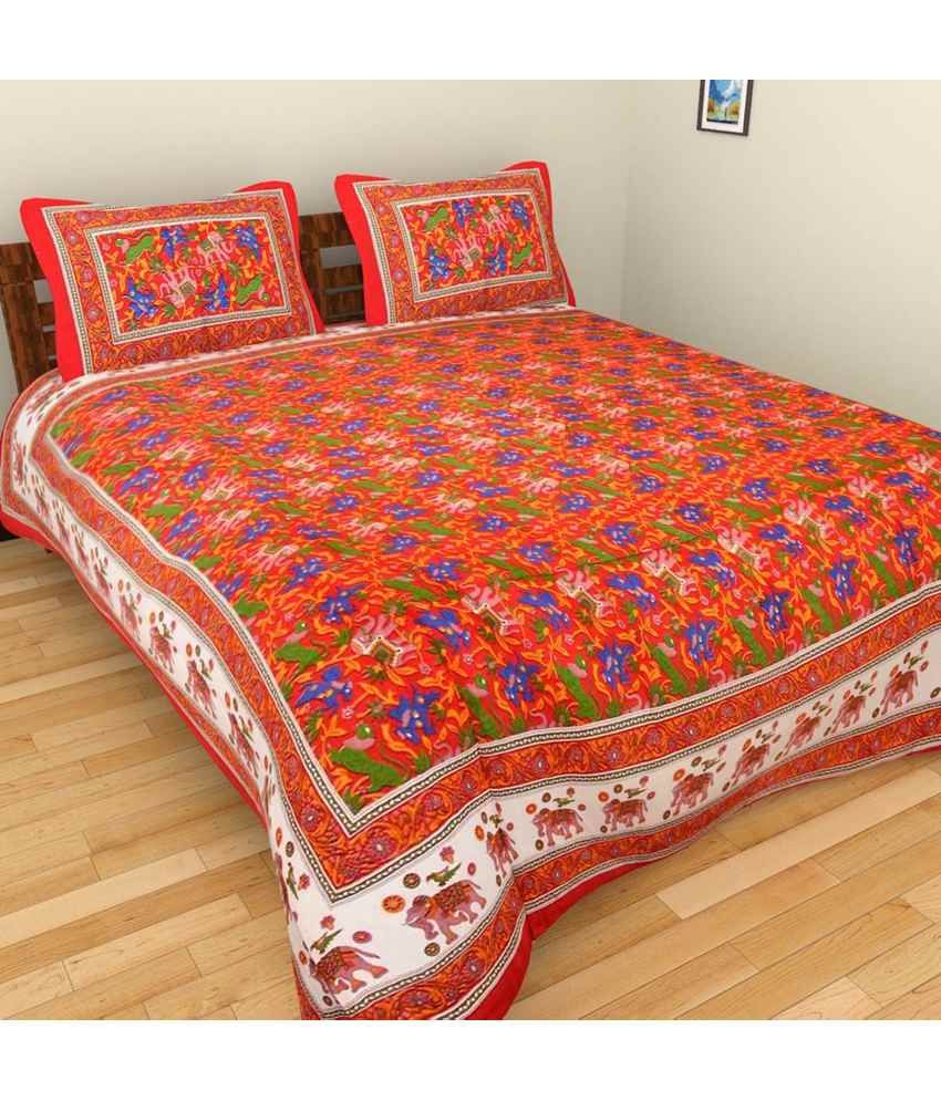 Santosh Royal Fashion Double Cotton Traditional Bed Sheet Buy Santosh