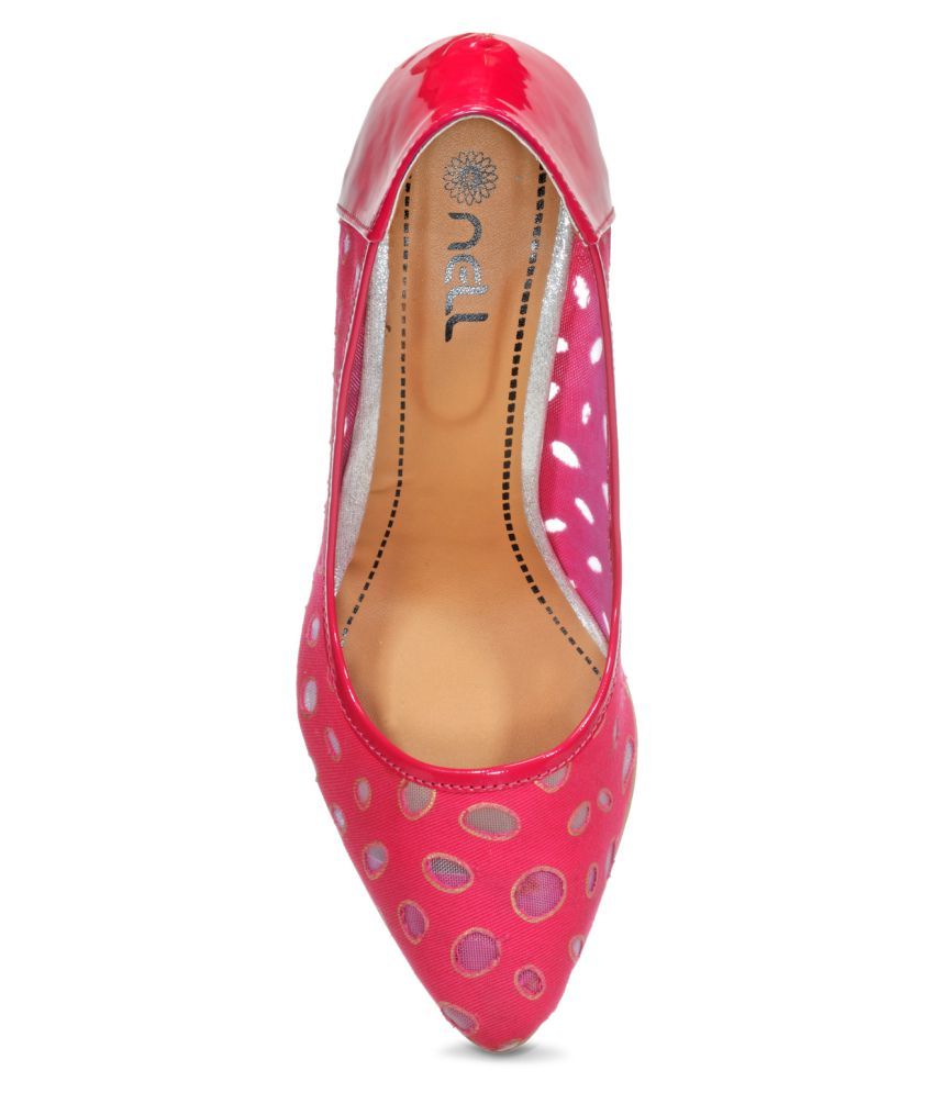 bright pink stiletto heels
