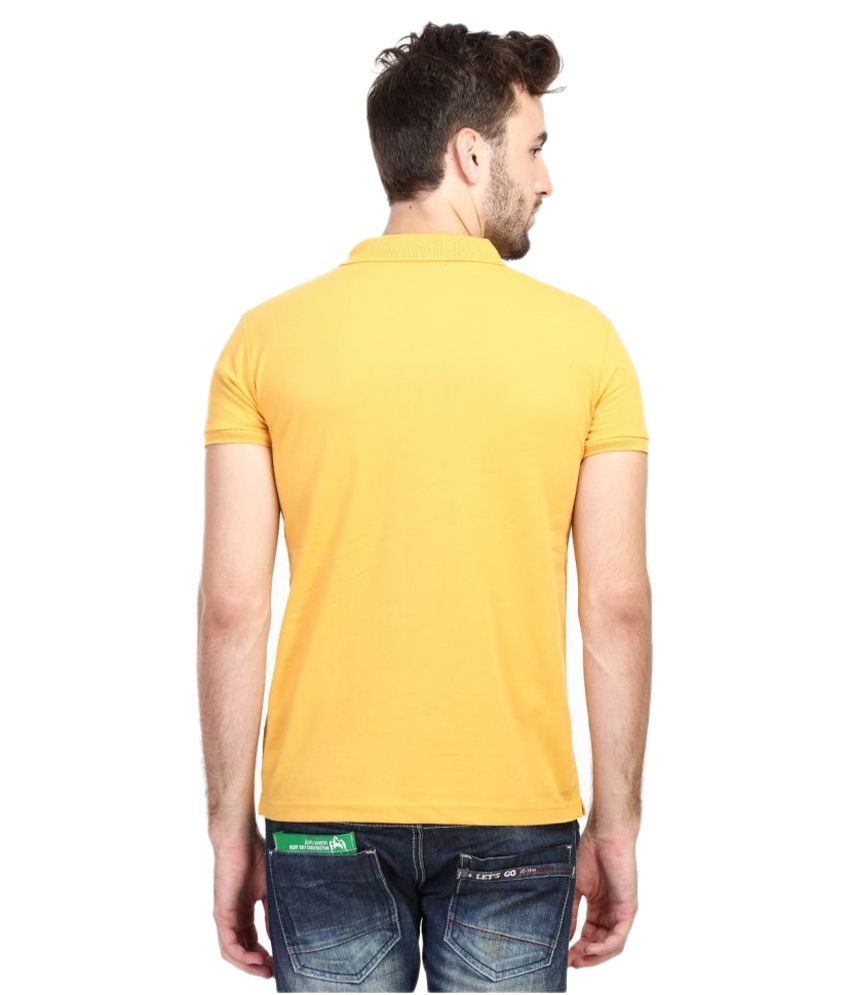 yellow and black rugby shirt