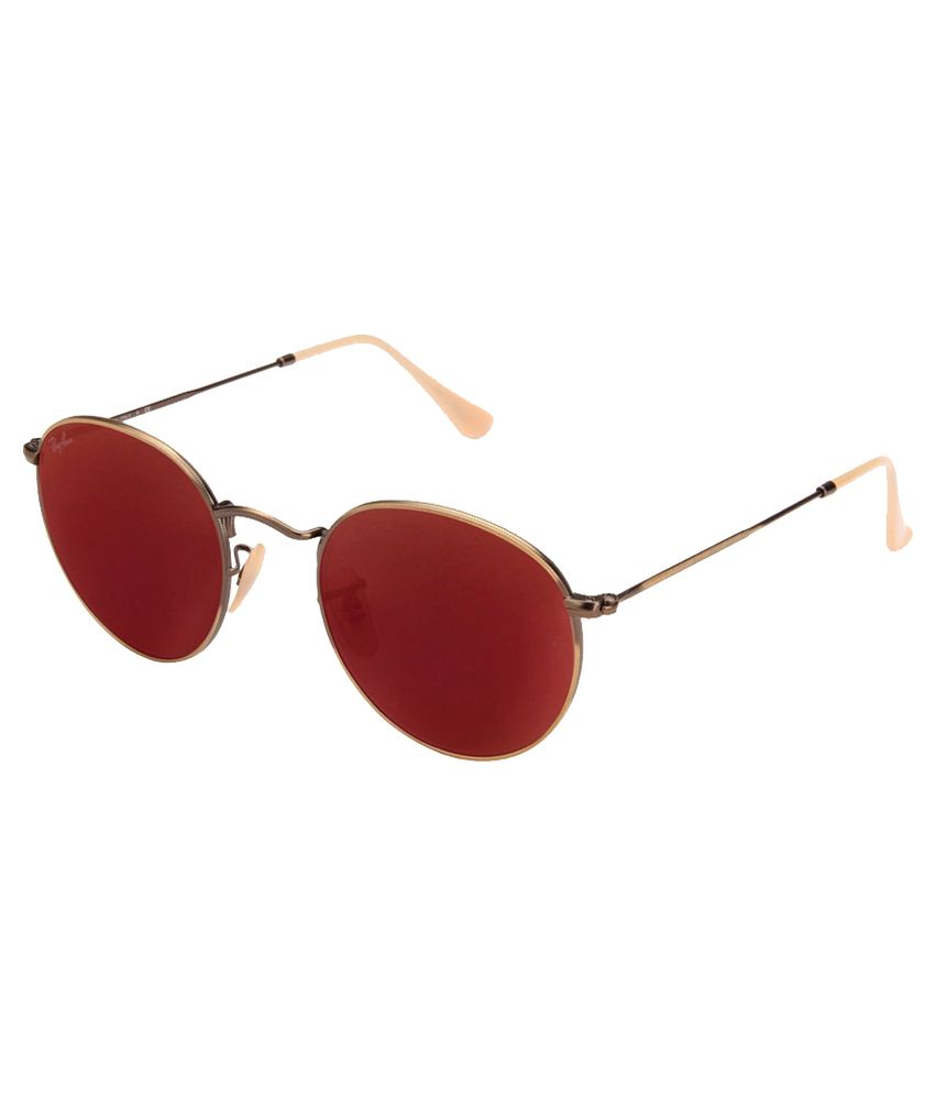ray ban red round sunglasses