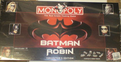 BATMAN AND ROBIN MONOPOLY GAME MIB ARNOLD SCHWARZENNEGER GEORGE CLOONEY  CHRIS O''DONNELL UMA THURMAN - Buy BATMAN AND ROBIN MONOPOLY GAME MIB  ARNOLD SCHWARZENNEGER GEORGE CLOONEY CHRIS O''DONNELL UMA THURMAN Online at