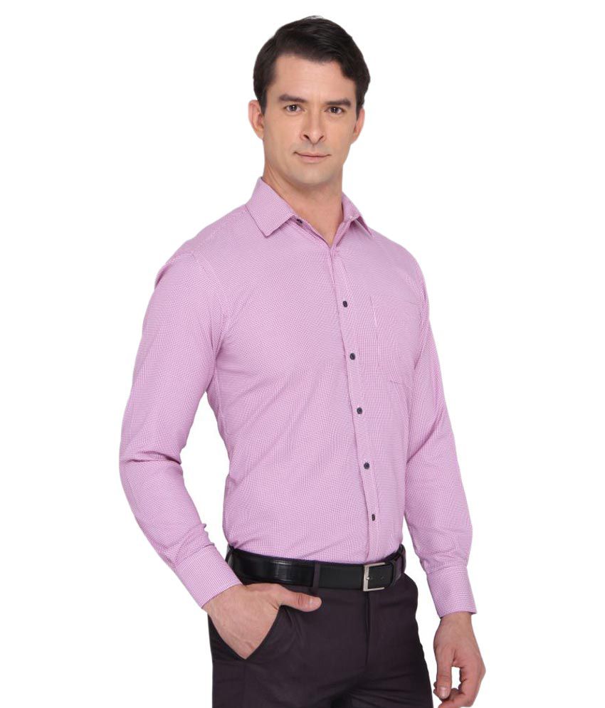 Donear Nxg Purple Formal Slim Fit Shirt - Buy Donear Nxg Purple Formal ...
