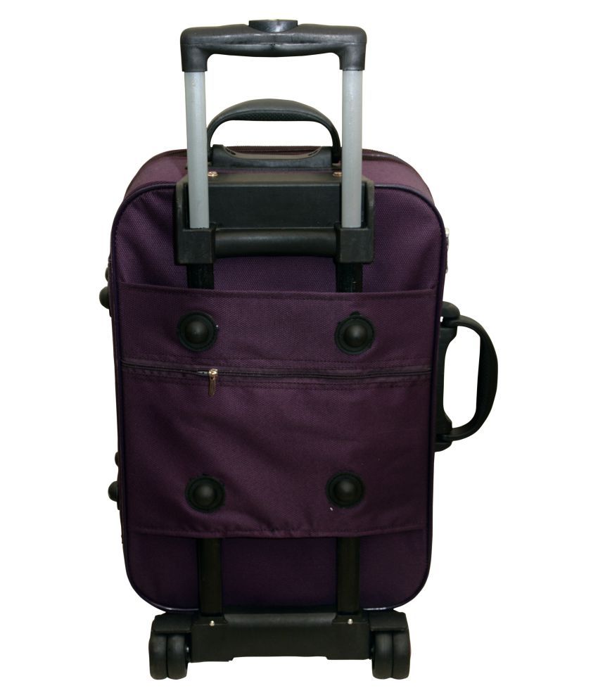 United Bags Purple Cabin M( Between 61cm-69cm) Luggage ...