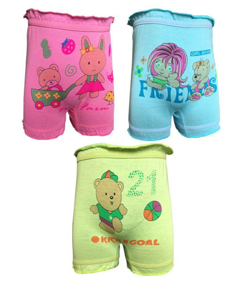 Lilsugar Multicolour Bloomers Set of 3 Buy Lilsugar Multicolour