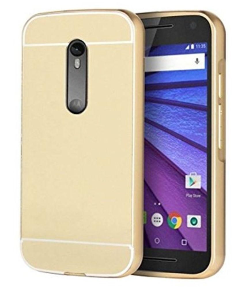 Moto G4 Plus Cover by Wow Imagine Golden