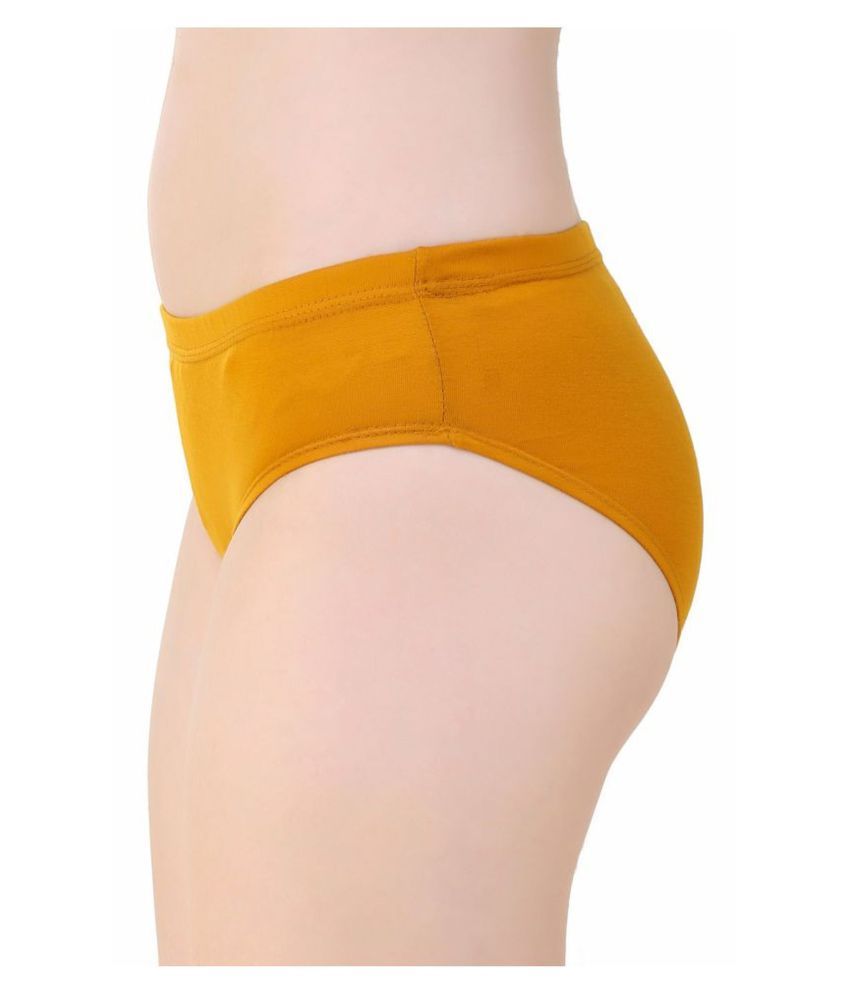Buy Kitex Yellow Poly Cotton Panties Online at Best Prices in India