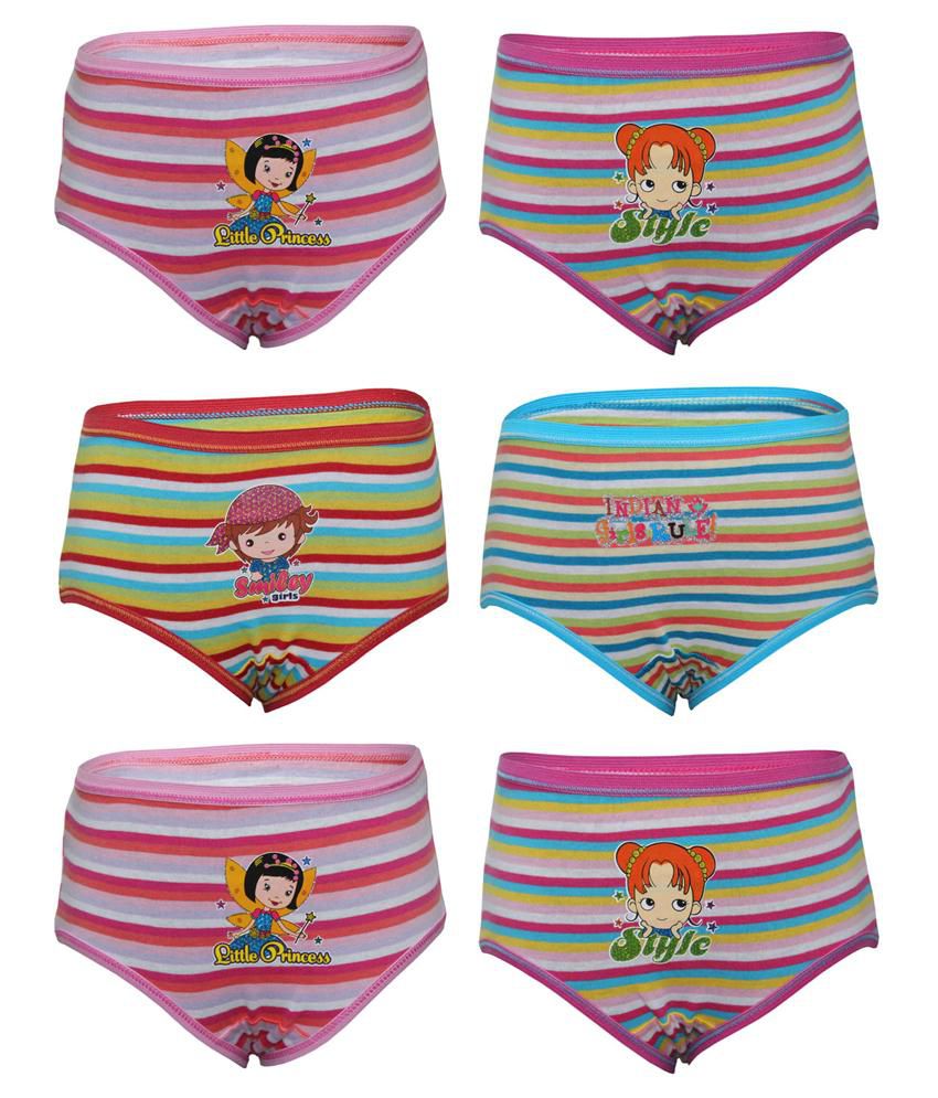 Bodycare Printed Panty For Girls Pack of 6